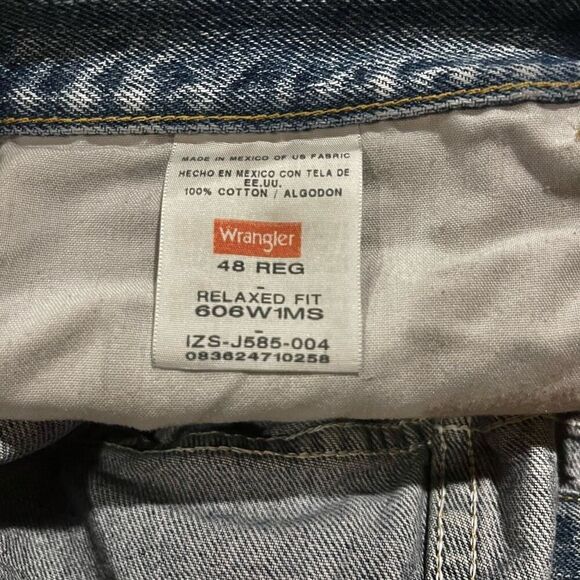 Wrangler Denim Jean Shorts Men’s 48” Waist 48 - Picture 4 of 4